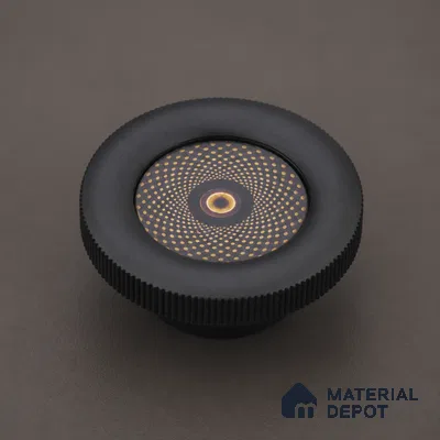 Ottr Zinc Knob HA 00209 C Black Finish - Standard | 2 Years Warranty