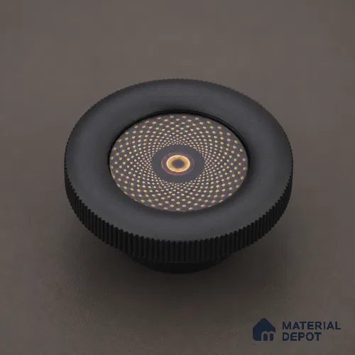 Ottr Zinc Knob HA 00209 C Black Finish - Standard | 2 Years Warranty