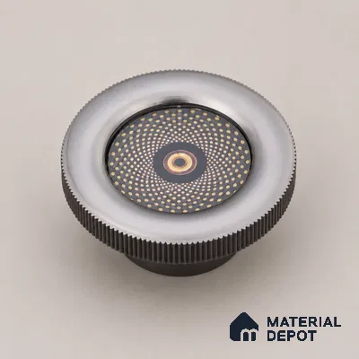Ottr Zinc Knob HA 00209 D Gold Black Finish - Standard | 2 Years Warranty