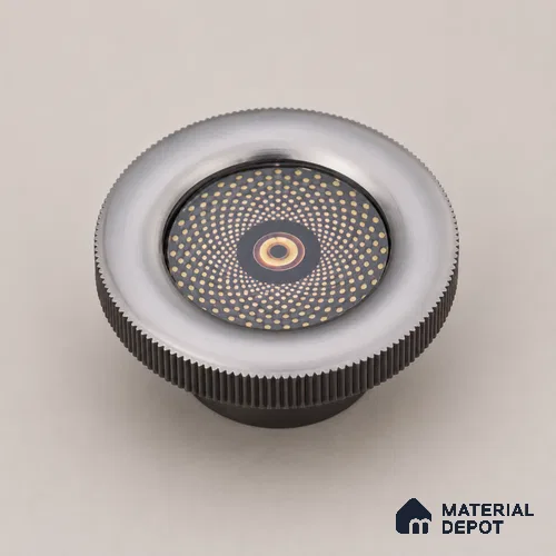 Ottr Zinc Knob HA 00209 D Gold Black Finish - Standard | 2 Years Warranty