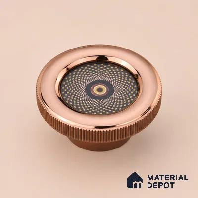 Ottr Zinc Knob HA 00209 B PVD Rose Gold Finish - Standard | 2 Years Warranty