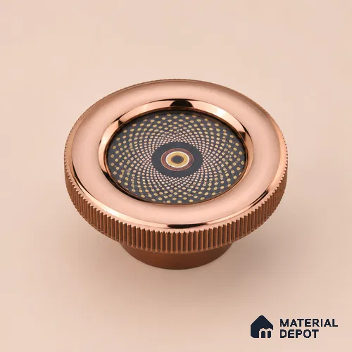 Ottr Zinc Knob HA 00209 B PVD Rose Gold Finish - Standard | 2 Years Warranty