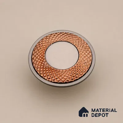 Ottr Zinc Knob HA 00211 C PVD Rose Gold Black Finish - Standard | 2 Years Warranty