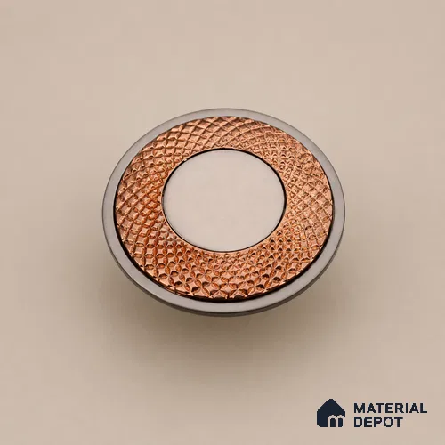 Ottr Zinc Knob HA 00211 C PVD Rose Gold Black Finish - Standard | 2 Years Warranty