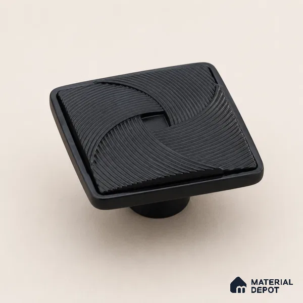 Ottr Zinc Knob HA 00212 C Black Dual Tone Finish - Standard | 2 Years Warranty
