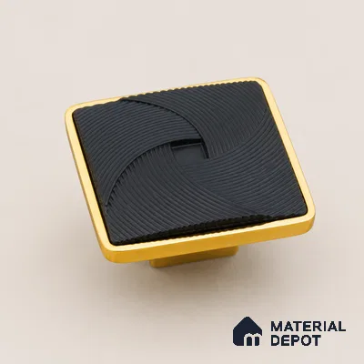 Ottr Zinc Knob HA 00212 B Black Gold Finish - Standard | 2 Years Warranty