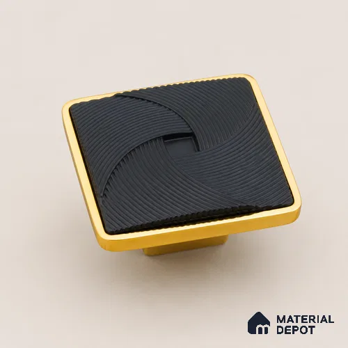 Ottr Zinc Knob HA 00212 B Black Gold Finish - Standard | 2 Years Warranty