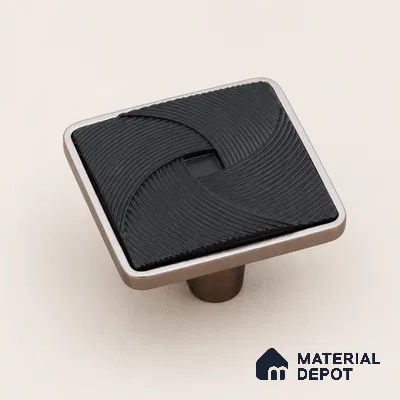 Ottr Zinc Knob HA 00212 D Black Nickel Black Finish - Standard | 2 Years Warranty