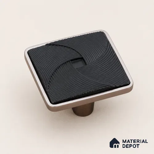 Ottr Zinc Knob HA 00212 D Black Nickel Black Finish - Standard | 2 Years Warranty