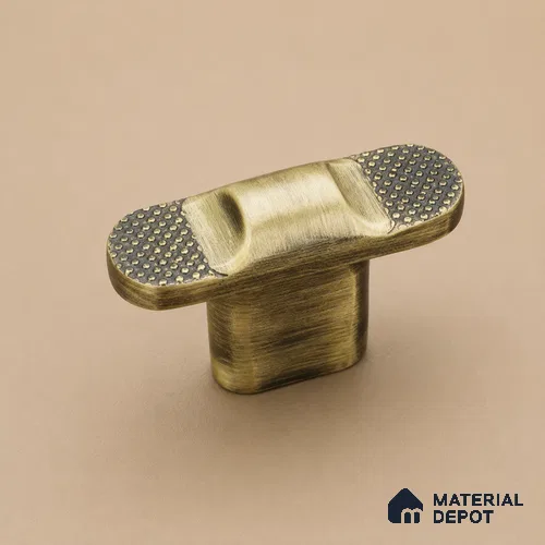 Ottr Zinc Knob HA 00213 C Antique Brass Finish - Standard | 2 Years Warranty
