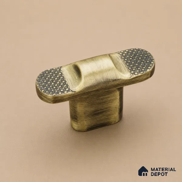 Ottr Zinc Knob HA 00213 C Antique Brass Finish - Standard | 2 Years Warranty