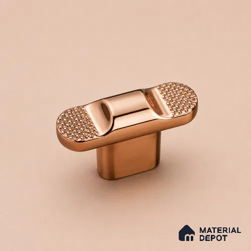 Ottr Zinc Knob HA 00213 B Rose Gold Finish - Standard | 2 Years Warranty