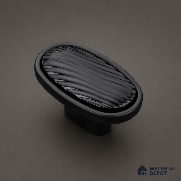 Ottr Zinc Knob HA 00214 B Black Dual Tone Finish - Standard | 2 Years Warranty