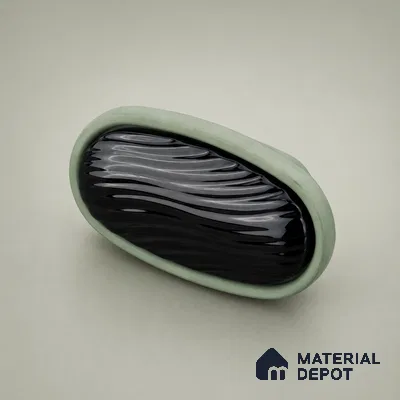 Ottr Zinc Knob HA 00214 C Green Black Finish - Standard | 2 Years Warranty