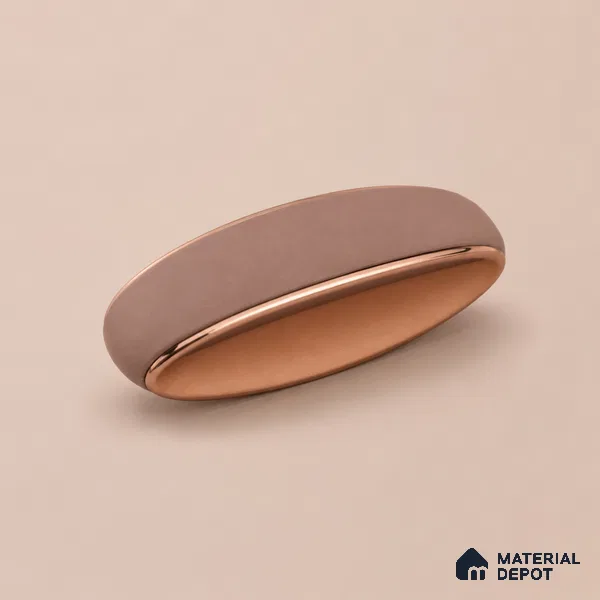 Ottr Zinc Knob HA 00215 C Rose Gold Bronze Finish - Standard | 2 Years Warranty