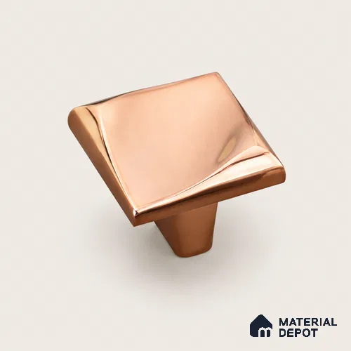 Ottr Zinc Knob HA 00216 G Rose Gold Finish - Small | 2 Years Warranty