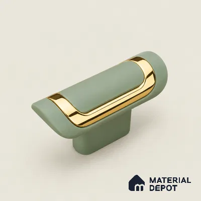 Ottr Zinc Knob HA 00217 B Green Gold Finish - Standard | 2 Years Warranty