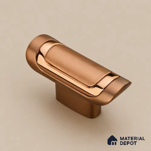 Ottr Zinc Knob HA 00217 C Rose Gold Dual Tone Finish - Standard | 2 Years Warranty