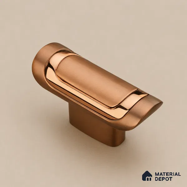 Ottr Zinc Knob HA 00217 C Rose Gold Dual Tone Finish - Standard | 2 Years Warranty