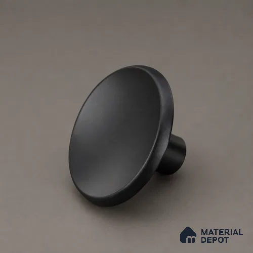 Ottr Zinc Knob HA 00219 F Black Finish - Big | 2 Years Warranty