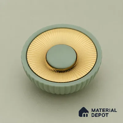 Ottr Zinc Knob HA 00221 Green Gold Finish - Standard | 2 Years Warranty