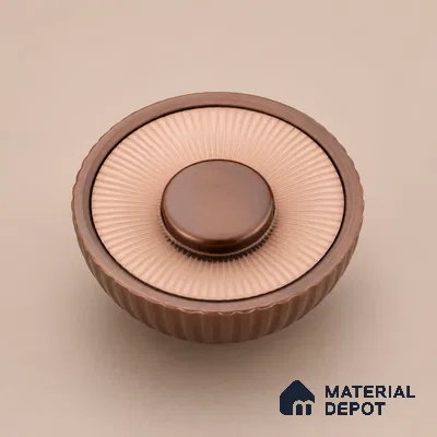 Ottr Zinc Knob HA 00221 C Rose Gold Bronze Finish - Standard | 2 Years Warranty