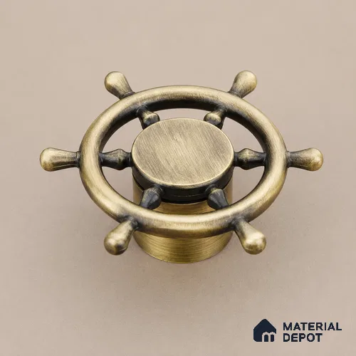 Ottr Zinc Knob HA 00222 Antique Brass Finish - Standard | 2 Years Warranty