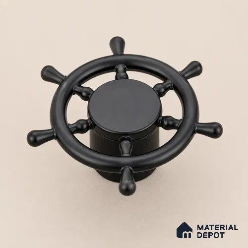 Ottr Zinc Knob HA 00222 D Black Finish - Standard | 2 Years Warranty