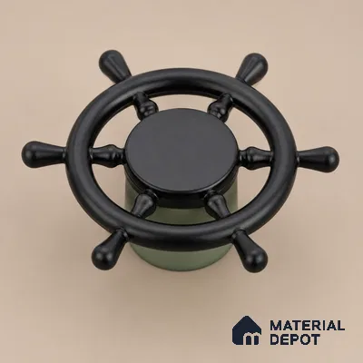 Ottr Zinc Knob HA 00222 B Green Black Finish - Standard | 2 Years Warranty