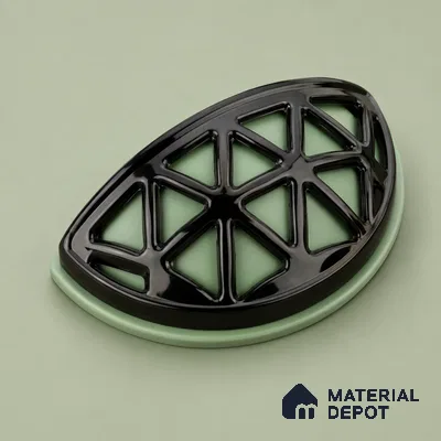 Ottr Zinc Knob HA 00223 C Green Black Finish - Standard | 2 Years Warranty