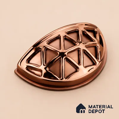 Ottr Zinc Knob HA 00223 B Rose Gold Dual Tone Finish - Standard | 2 Years Warranty