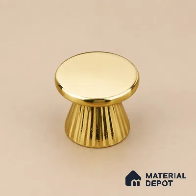 Ottr Zinc Knob HA 00225 Gold Finish - Standard | 2 Years Warranty