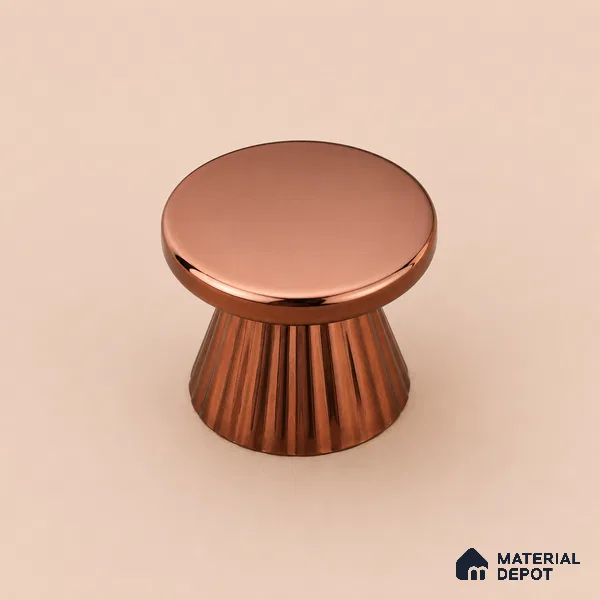 Ottr Zinc Knob HA 00225 B Rose Gold Finish - Standard | 2 Years Warranty