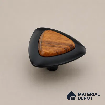 Ottr Zinc Knob HA 00227 D Black Wood Finish - Standard | 2 Years Warranty