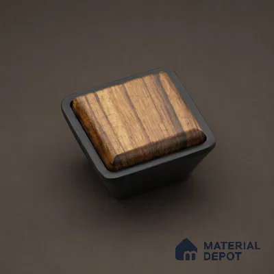 Ottr Zinc Knob HA 00228 D Black Wood Finish - Standard | 2 Years Warranty