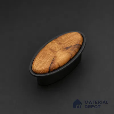 Ottr Zinc Knob HA 00229 D Black Wood Finish - Standard | 2 Years Warranty