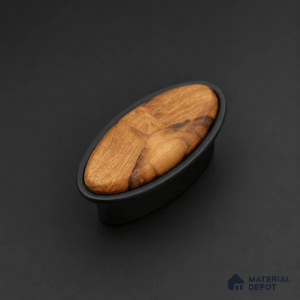 Ottr Zinc Knob HA 00229 D Black Wood Finish - Standard | 2 Years Warranty