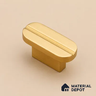 Ottr Aluminium Knob HA 00232 D PVD Gold Finish - Standard | 2 Years Warranty