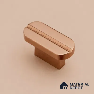 Ottr Aluminium Knob HA 00232 E PVD Rose Gold Finish - Standard | 2 Years Warranty