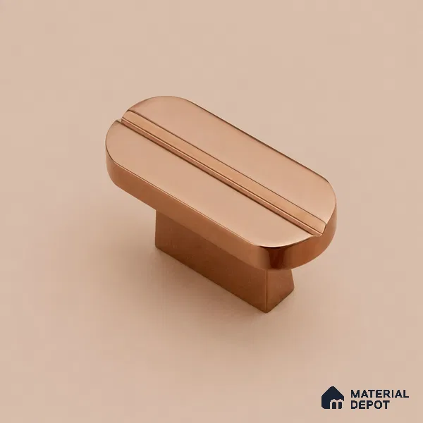 Ottr Aluminium Knob HA 00232 E PVD Rose Gold Finish - Standard | 2 Years Warranty
