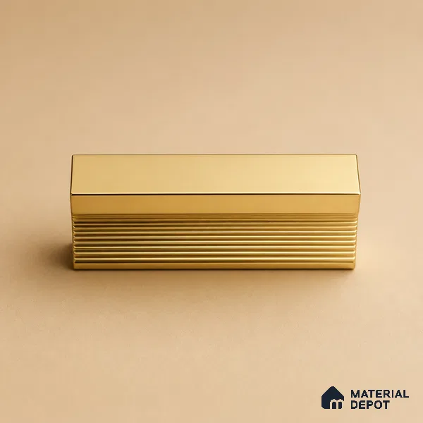Ottr Aluminium Knob HA 00233 D PVD Gold Finish - Standard | 2 Years Warranty
