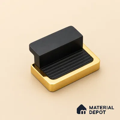 Ottr Aluminium Knob HA 00236 Black Gold Finish - Standard | 2 Years Warranty