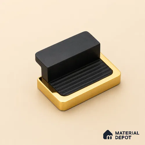 Ottr Aluminium Knob HA 00236 Black Gold Finish - Standard | 2 Years Warranty