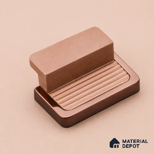 Ottr Aluminium Knob HA 00236 B Rose Gold Dual Tone Finish - Standard | 2 Years Warranty
