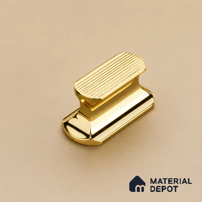 Ottr Aluminium Knob HA 00237 B PVD Gold Finish - Standard | 2 Years Warranty