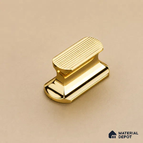 Ottr Aluminium Knob HA 00237 B PVD Gold Finish - Standard | 2 Years Warranty
