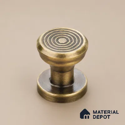 Ottr Stainless Steel Knob HA 00239 D Antique Brass Finish - Standard | 2 Years Warranty