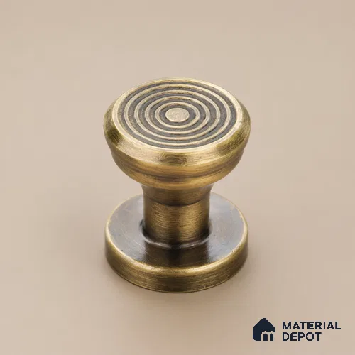 Ottr Stainless Steel Knob HA 00239 D Antique Brass Finish - Standard | 2 Years Warranty