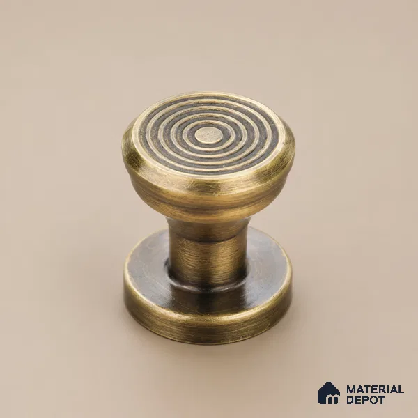 Ottr Stainless Steel Knob HA 00239 D Antique Brass Finish - Standard | 2 Years Warranty
