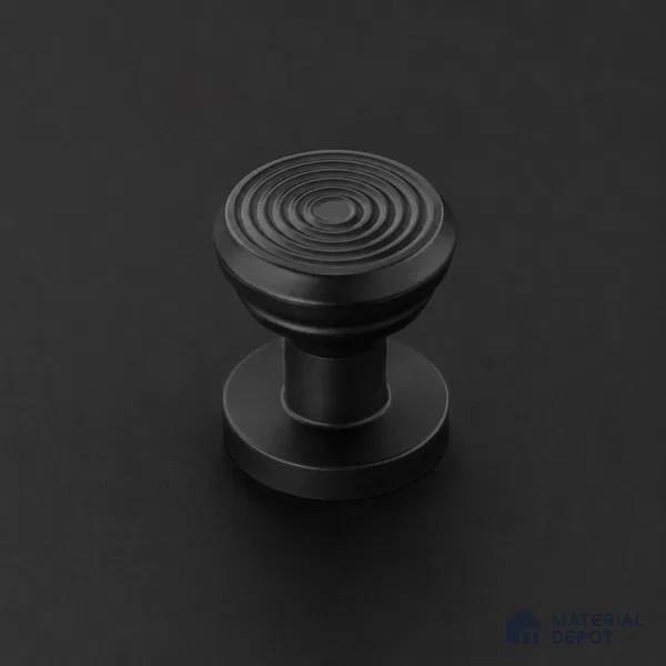 Ottr Stainless Steel Knob HA 00239 C Black Finish - Standard | 2 Years Warranty